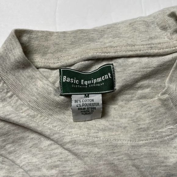 Basic Equipment DIY Glitter Deer Tee Gray Short Sleeve Men's M - Picture 3 of 9